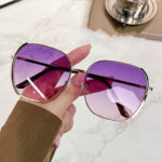 Men's And Women's Fashion UV Protection Large Face Skinny Sun Glasses - Image 2