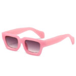 Retro Concave Frame Wide Foot Square European And American Sun-proof Sun Glasses - Image 3