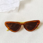 Retro Personalized Cat Eye Sunglasses Round Face High-grade Red Style Plain Face Personalized Glasses - Image 10