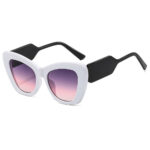 Plain Contrast Color European And American Sun Glasses - Image 10