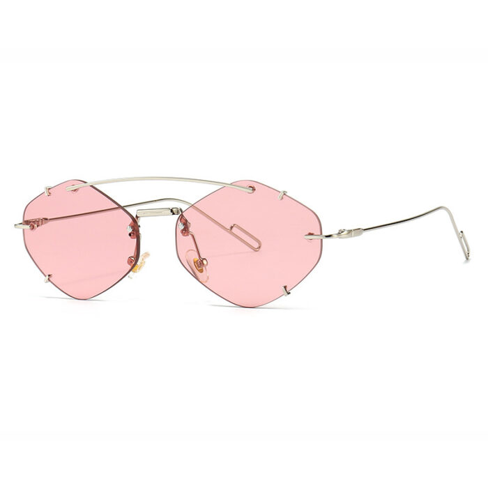 Metal Frameless Sun Glasses Women - Image 2