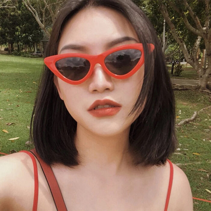 Korean version of the retro retro Harajuku cat eye sunglasses - Image 3