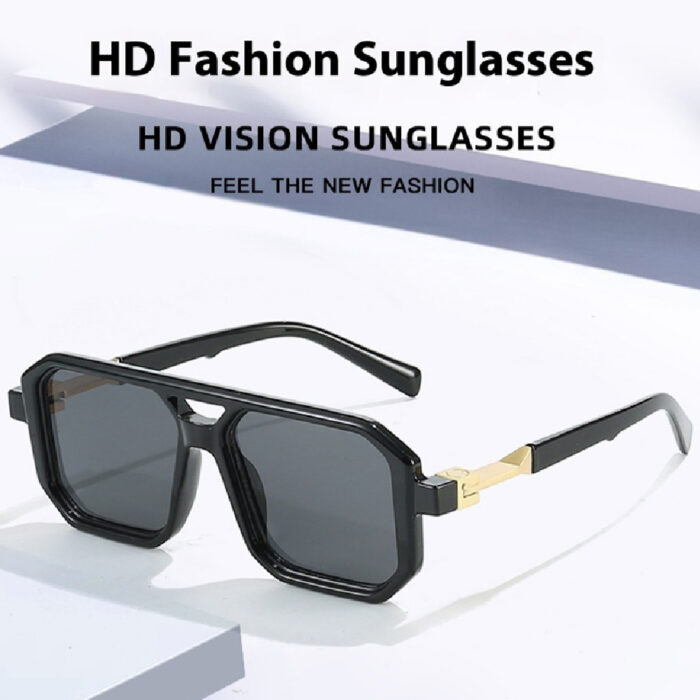 Women's Fashion Reflective Lenses Brown Sun Glasses - Image 1
