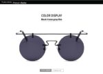 Women's Sun Round Fashion Trend Leisure Travel Punk Sun Glasses - Image 3