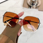 Men's And Women's Fashion UV Protection Large Face Skinny Sun Glasses - Image 7