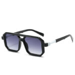 Women's Fashion Reflective Lenses Brown Sun Glasses - Image 7