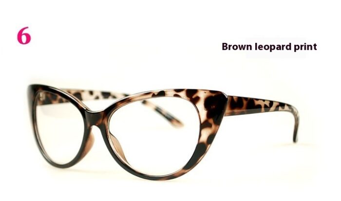 Classic Retro Women's Cat Eye Plain Glasses - Image 5