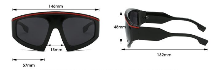 Men's Large Frame Sports Sun Glasses Quality Personalized Sunglasses Female Driving - Image 7