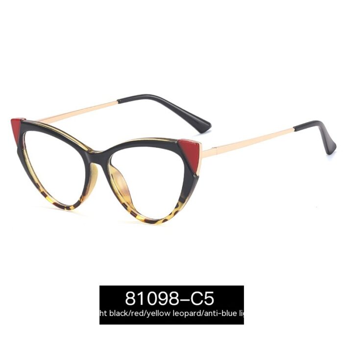 Cat Eye Anti-blue Light Large Frame Slim Look Optical Glasses - Image 4