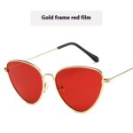 Cat's Eye Plain Glasses Retro Metal Optical Frame - Image 7