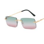 Frameless Personality Square Sea Sunglasses Comfortable Sun Glasses - Image 2