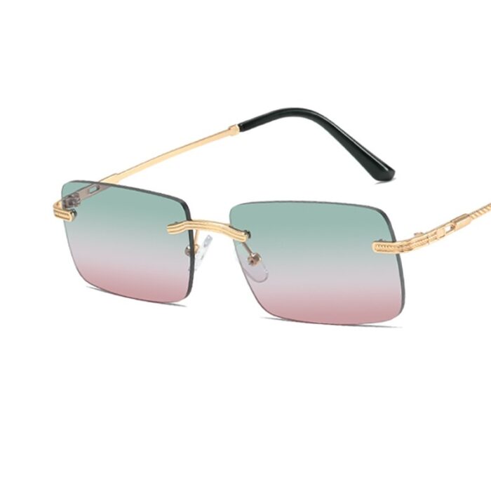 Frameless Personality Square Sea Sunglasses Comfortable Sun Glasses - Image 2