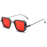 Trend Vintage Square Sun Glasses Male Mirror Cool Eyewear Unisex UV400 Steampunk - Image 4