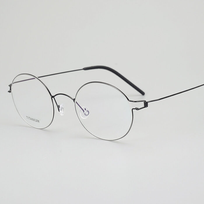 Screwless Vintage Pure Titanium Glasses Frame - Image 5