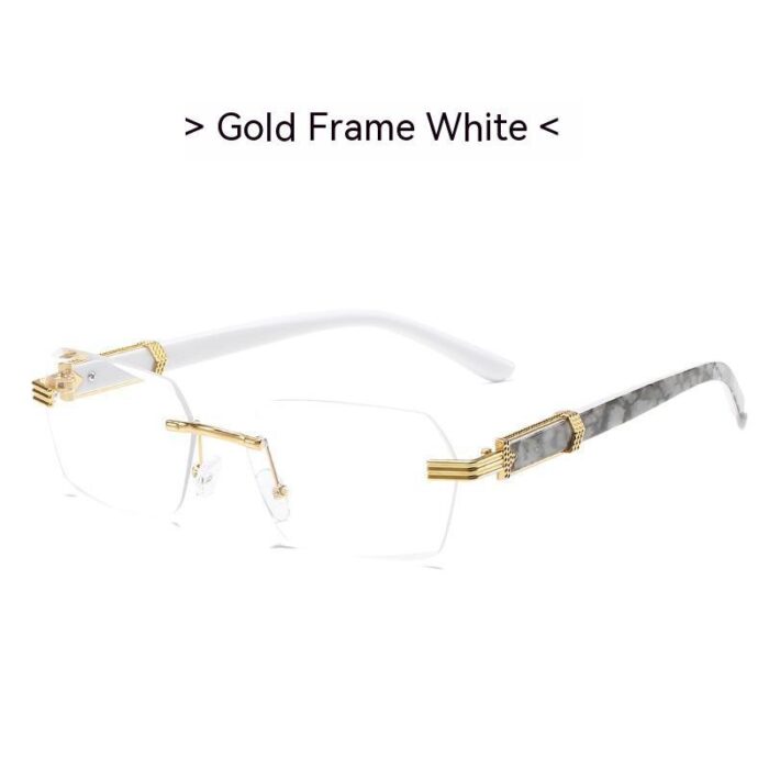 Frameless Sun Glasses Marbling Men's Sunglasses - Image 5
