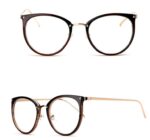 Gold wire round glasses frame female retro flat glasses eye frame frame - Image 5
