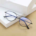 Fashion Cat Eye Plain Glasses Women's Anti-blue Light