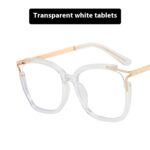 Square Cat Eye Hollow Glasses Frame - Image 6