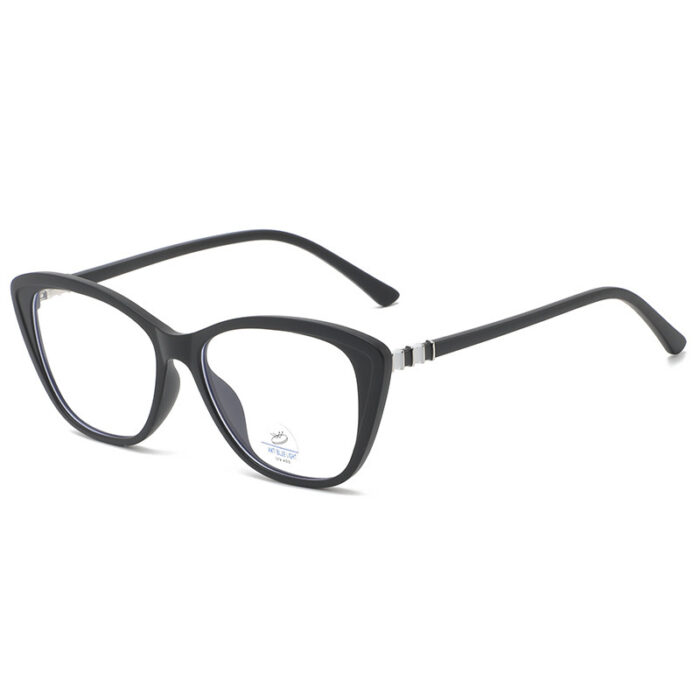 Cat Eye Slimming Glasses Frame Plain All-match Anti-blue Light Glasses - Image 3