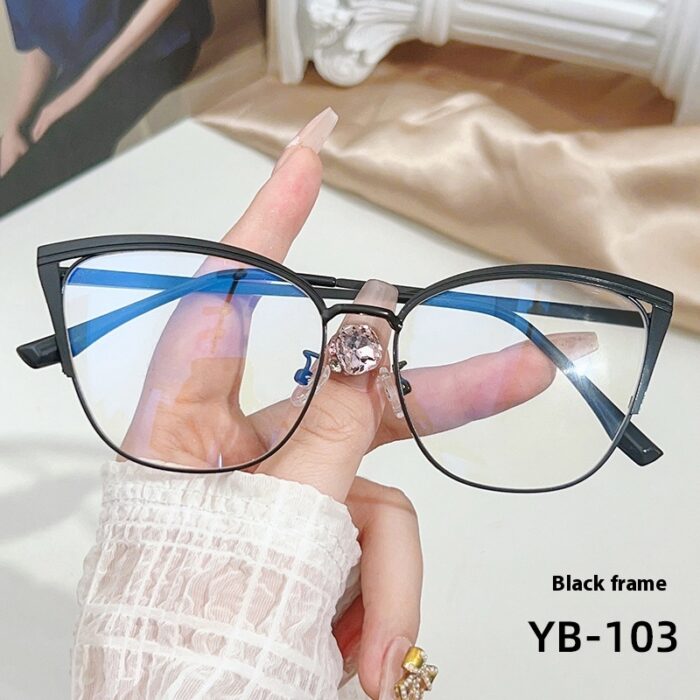 Women's Cat Eye Computer Anti-Blu-ray Myopia Glasses - Image 7