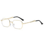 Personality Polygon Metal Sun Glasses - Image 7