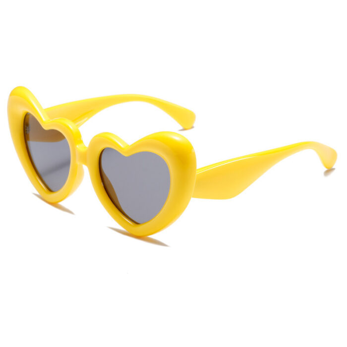 Heart Shape Sunglasses Thick Frame Love Glasses Summer - Image 10