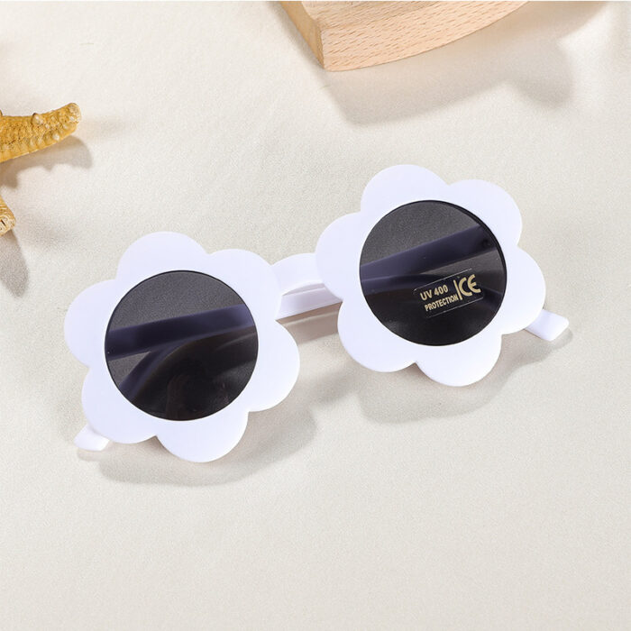 Children's Baby Cute Sun Flower Sunglasses Advanced Frosted Photo Sun-shade Glasses - Image 10