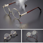 Crystal Flat Glasses Unpredictable Male Round Stone Mirror Female Eye-catching Eye Care - Image 4