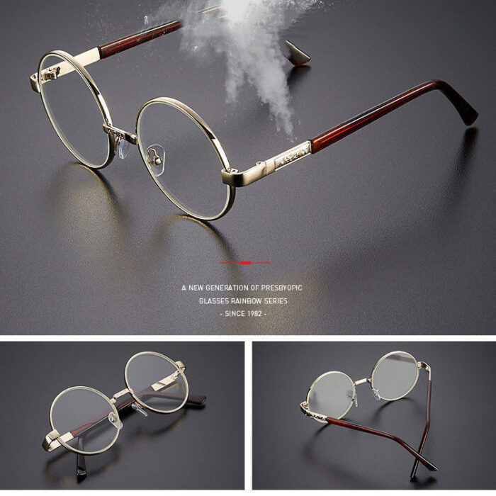 Crystal Flat Glasses Unpredictable Male Round Stone Mirror Female Eye-catching Eye Care - Image 4