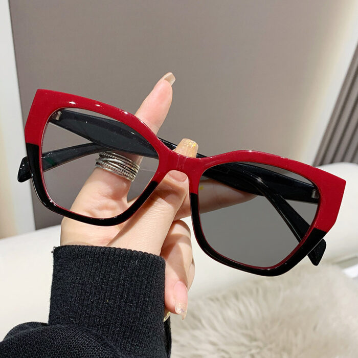 Cat Eye Glasses Frame Female Trendy Contrast Color - Image 5