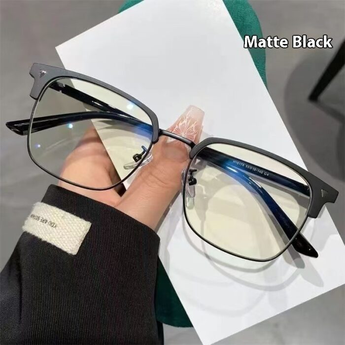Korean Version HD Eye Protection Anti-Blue Ray Plain Glasses - Image 1
