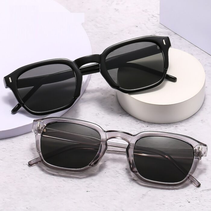 Square Retro Internet Hot Street Shooting Advanced Simple Trendy Sun Glasses - Image 1