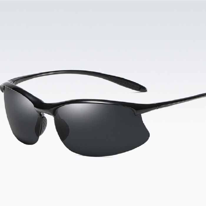 Fashion Semi-rimless Sports Driving Polarized Light Sun Glasses - Image 1