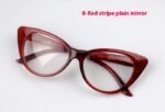 Classic Retro Women's Cat Eye Plain Glasses - Image 8
