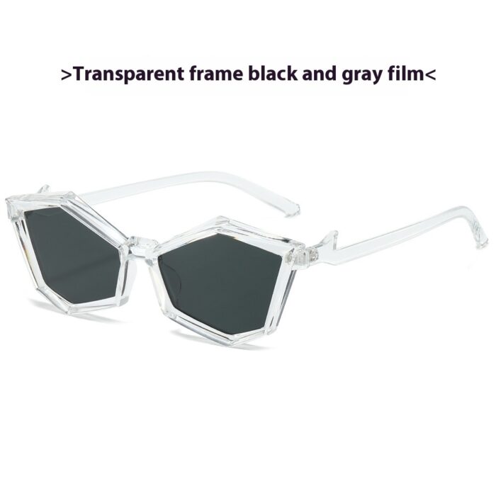 Polygon Rhombus Fashion Glasses - Image 6