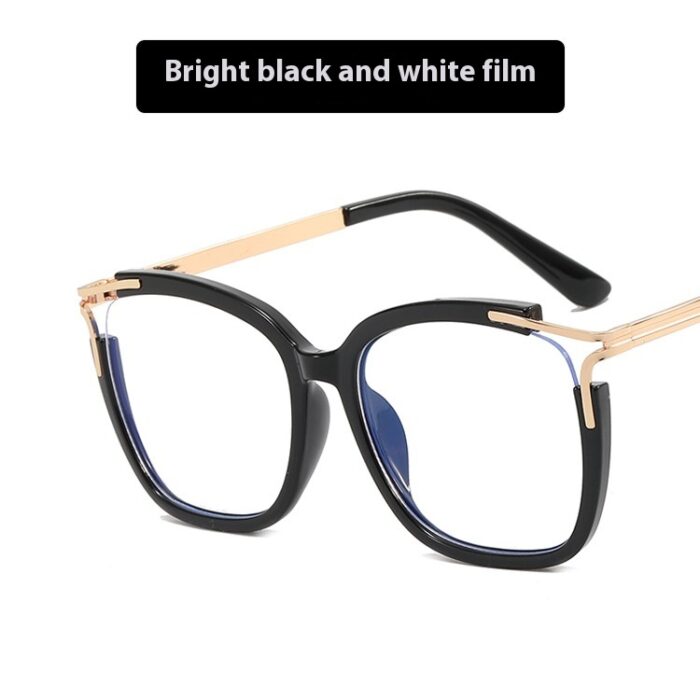 Square Cat Eye Hollow Glasses Frame - Image 8
