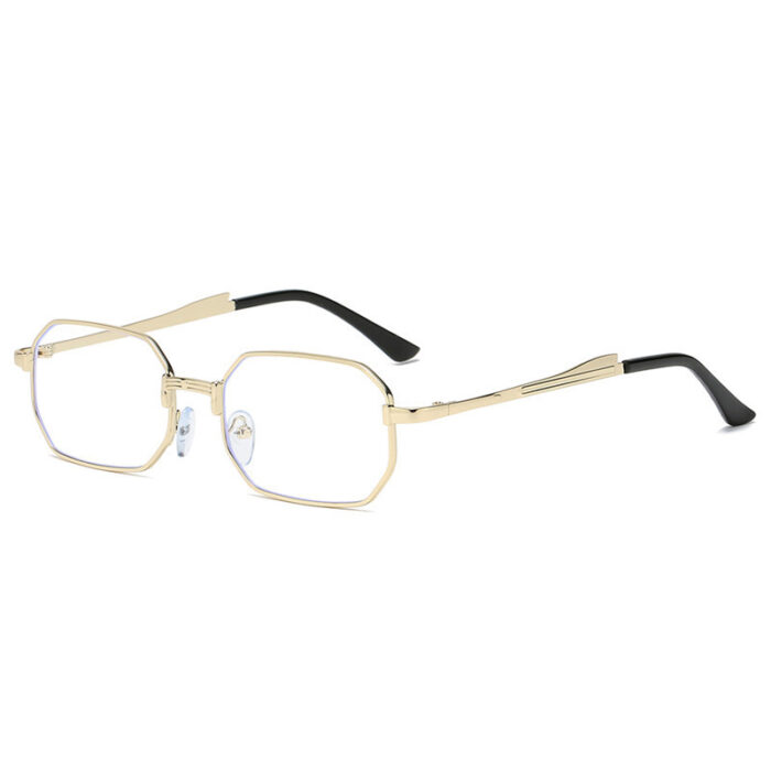 Personality Polygon Metal Sun Glasses - Image 5