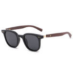 Personality Trendy TR90 Polarized Sun Glasses Female Retro Easy Matching Wood Grain - Image 6
