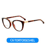 Retro Women's Cat Eye Anti-blue Light Plain Glasses Frame Optical Glasses Frame - Image 4