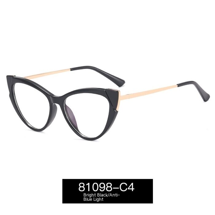 Cat Eye Anti-blue Light Large Frame Slim Look Optical Glasses - Image 10