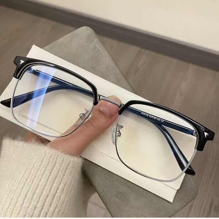 Korean Version HD Eye Protection Anti-Blue Ray Plain Glasses - Image 2