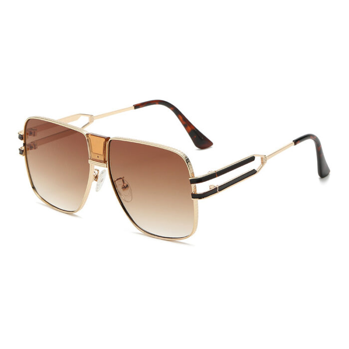 Men's And Women's Fashion Personality Square Sun Glasses - Image 1