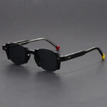 European And American Retro Pin Sun Glasses Korean Hong Kong Style Square Frame Sunglasses - Image 6