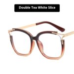 Square Cat Eye Hollow Glasses Frame - Image 10
