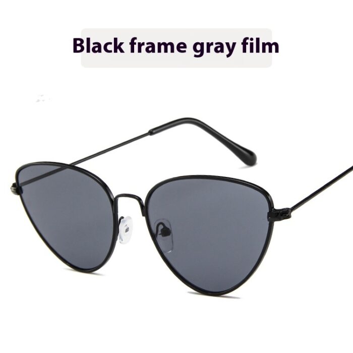 Cat's Eye Plain Glasses Retro Metal Optical Frame - Image 10