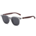 Personality Trendy TR90 Polarized Sun Glasses Female Retro Easy Matching Wood Grain - Image 3