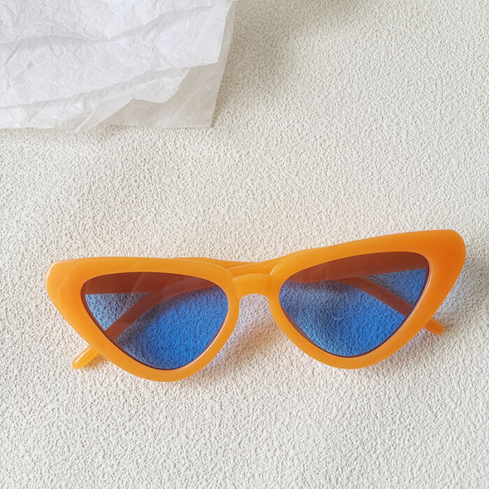 Retro Personalized Cat Eye Sunglasses Round Face High-grade Red Style Plain Face Personalized Glasses - Image 6