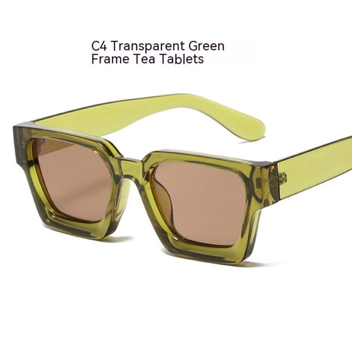 Retro Simple Square Sun Glasses - Image 8