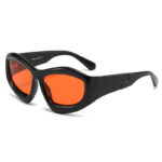 Men And Women Riding Outdoor Personality Concave Shape Sun Glasses - Image 5