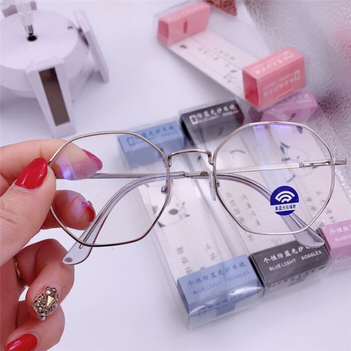 Octagonal anti-blue glasses - Image 6